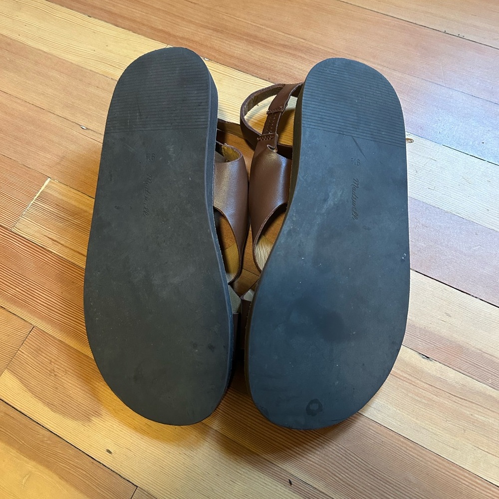 Madewell Natasha Platfom Sandal in Dark Coffee - Picture 7 of 8